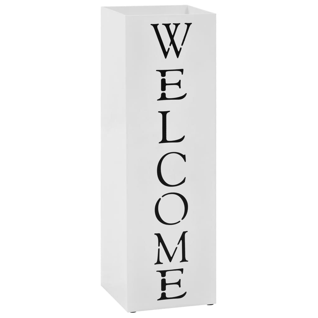 Regenschirmständer Welcome Stahl Weiß