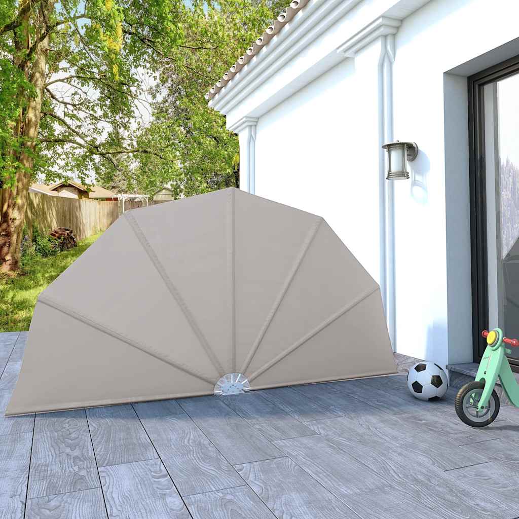Faltbarer Terrassen-Seitenfächer Creme 160 cm