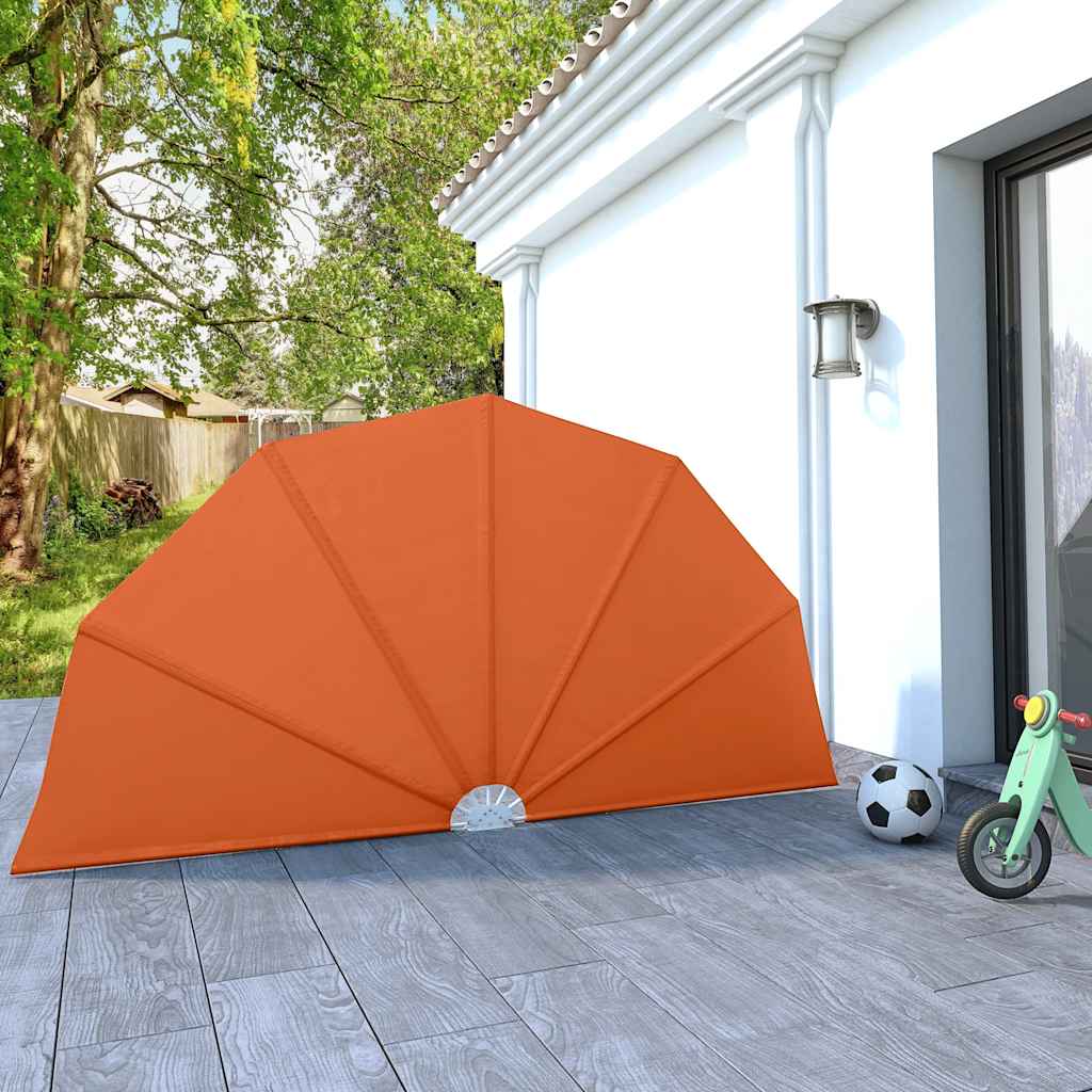 Faltbarer Terrassen-Seitenfächer Terracotta-Rot 160 cm
