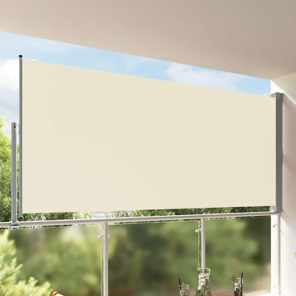 Ausziehbare Seitenmarkise 160x300 cm Creme