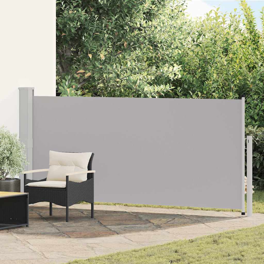 Ausziehbare Seitenmarkise 140x314 cm Grau