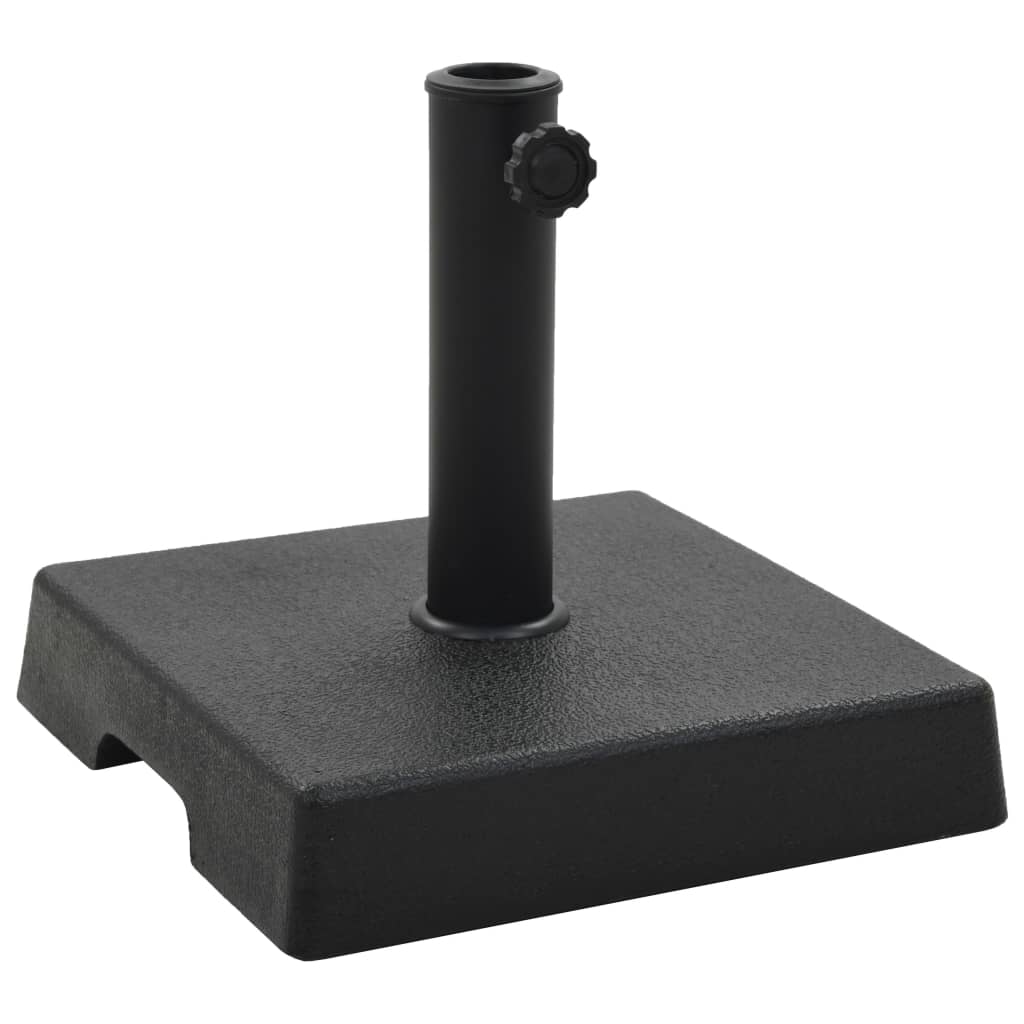 Sonnenschirmfuß Quadratisch 8 kg Schwarz Polyharz