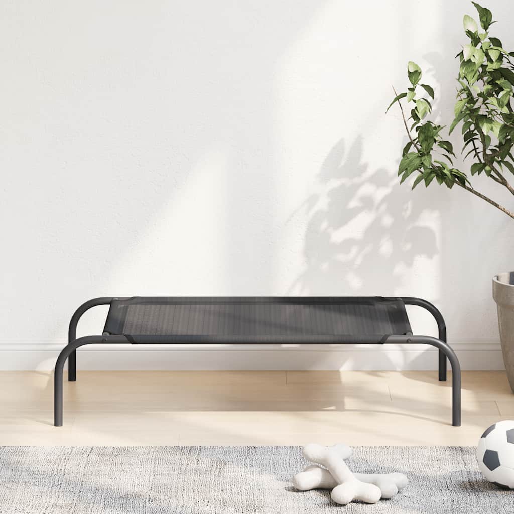 Erhöhtes Hundebett Schwarz S Textilene