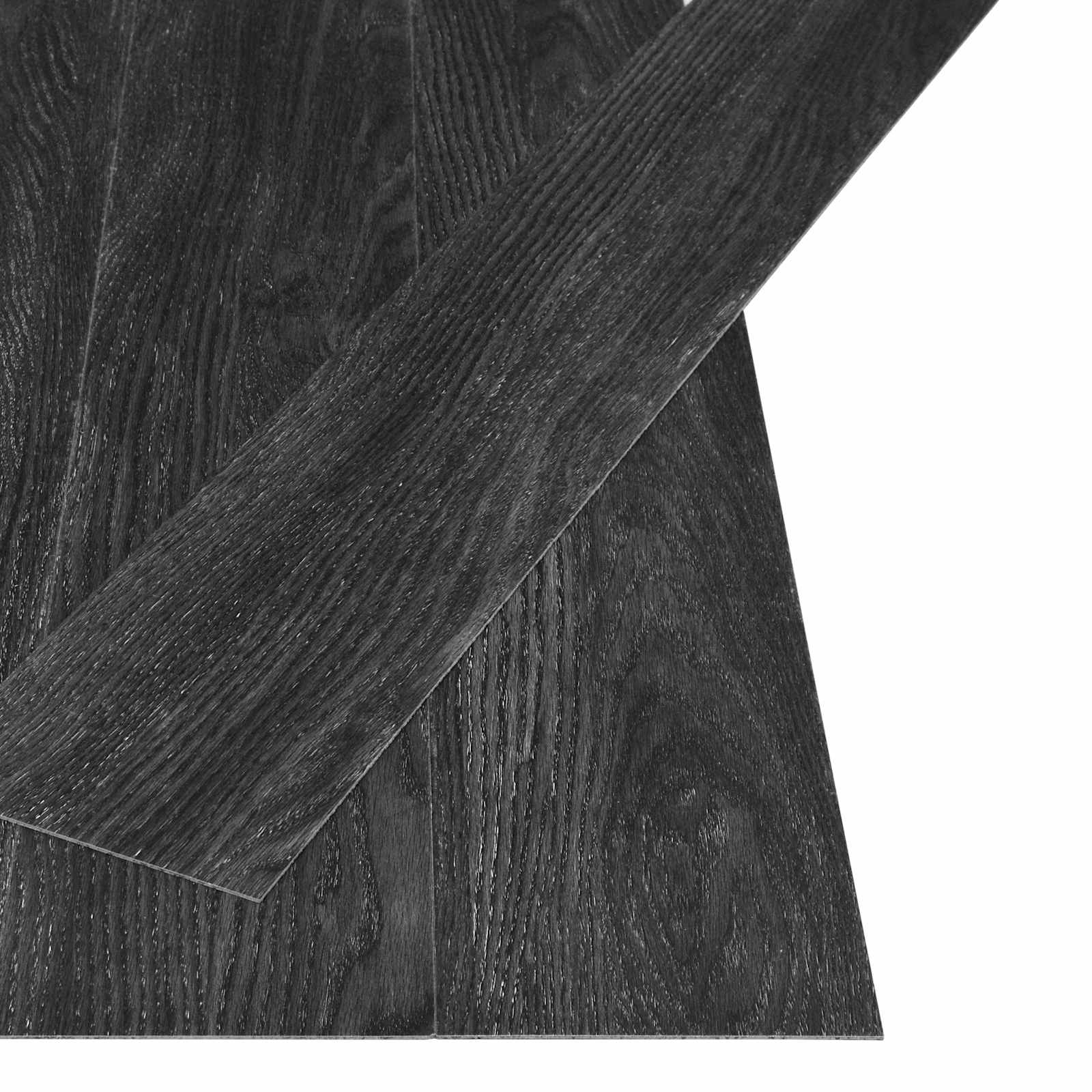 Selbstklebende Bodenbelagsdiele Anthrazit 4,46 m² 32 Stk. PVC