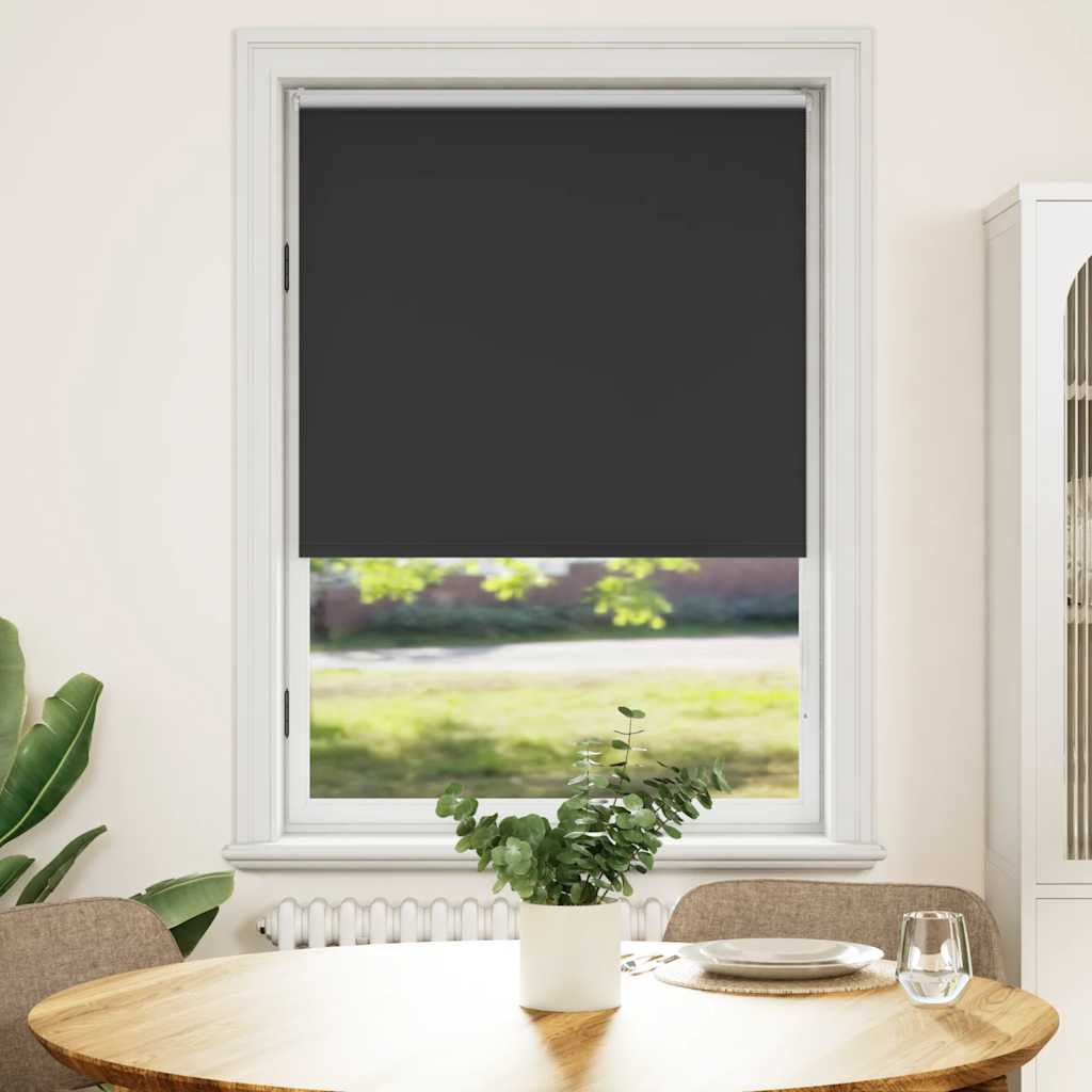 Verdunkelungsrollo 124,4 x 175 cm, Stoffbreite 120 cm, schwarz