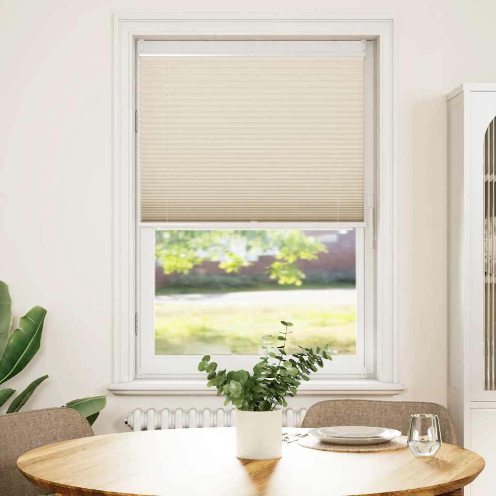 Plissee Faltrollo Rollo Plisseerollo 80x125cm Creme