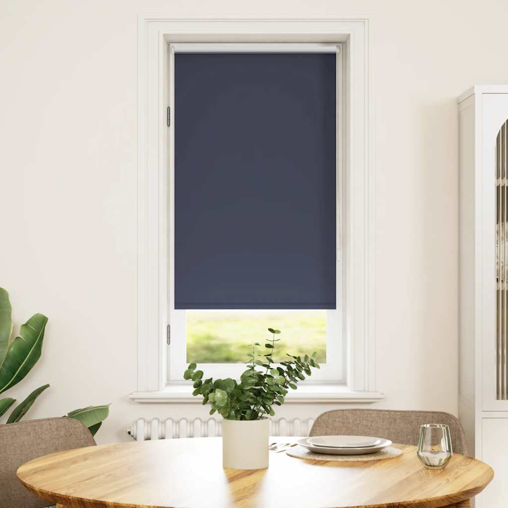 Verdunkelungsrollo 64,4 x 120 cm, Stoffbreite 60 cm, Marineblau