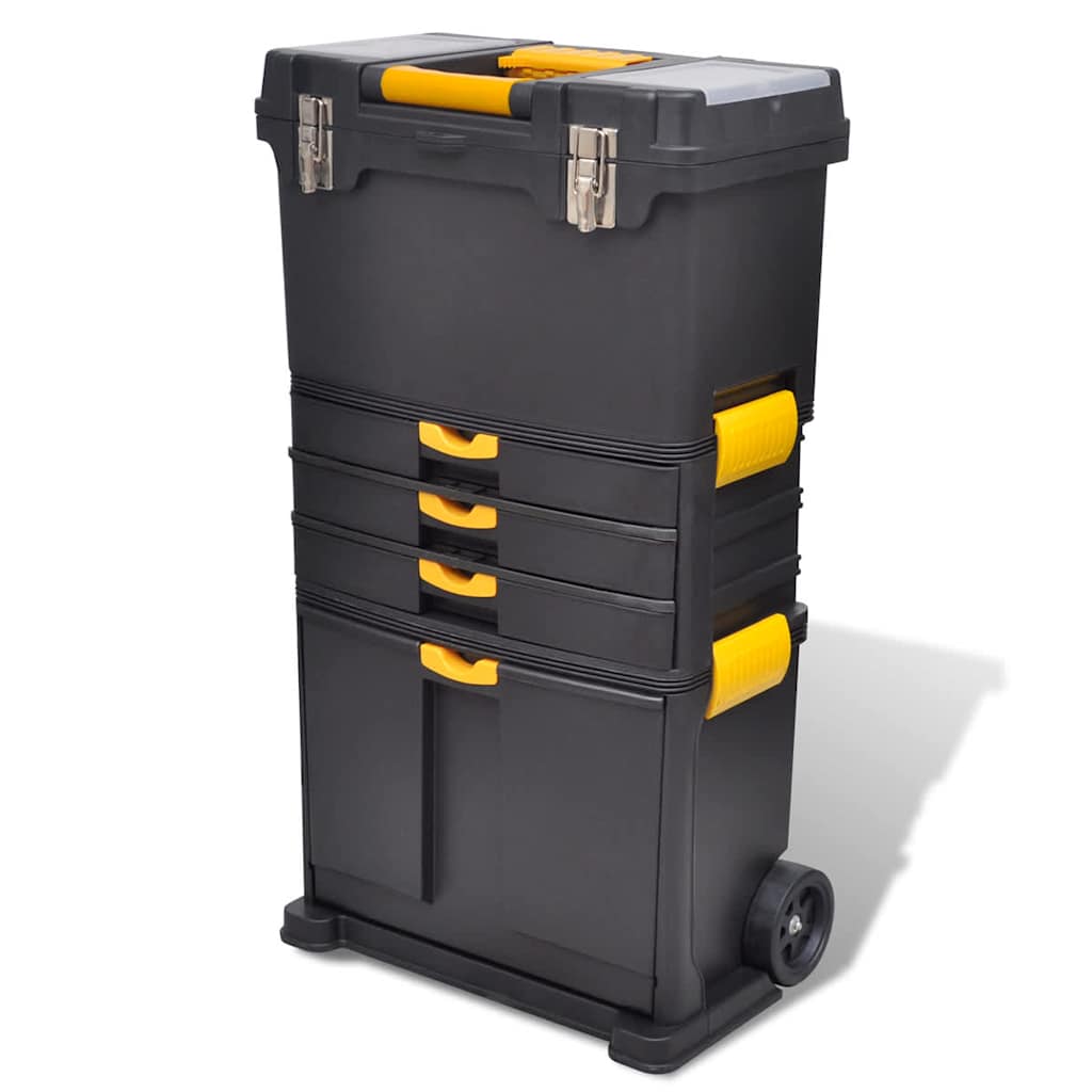 Werkzeugtrolley mit Rädern für sortiertes Handwerkzeug