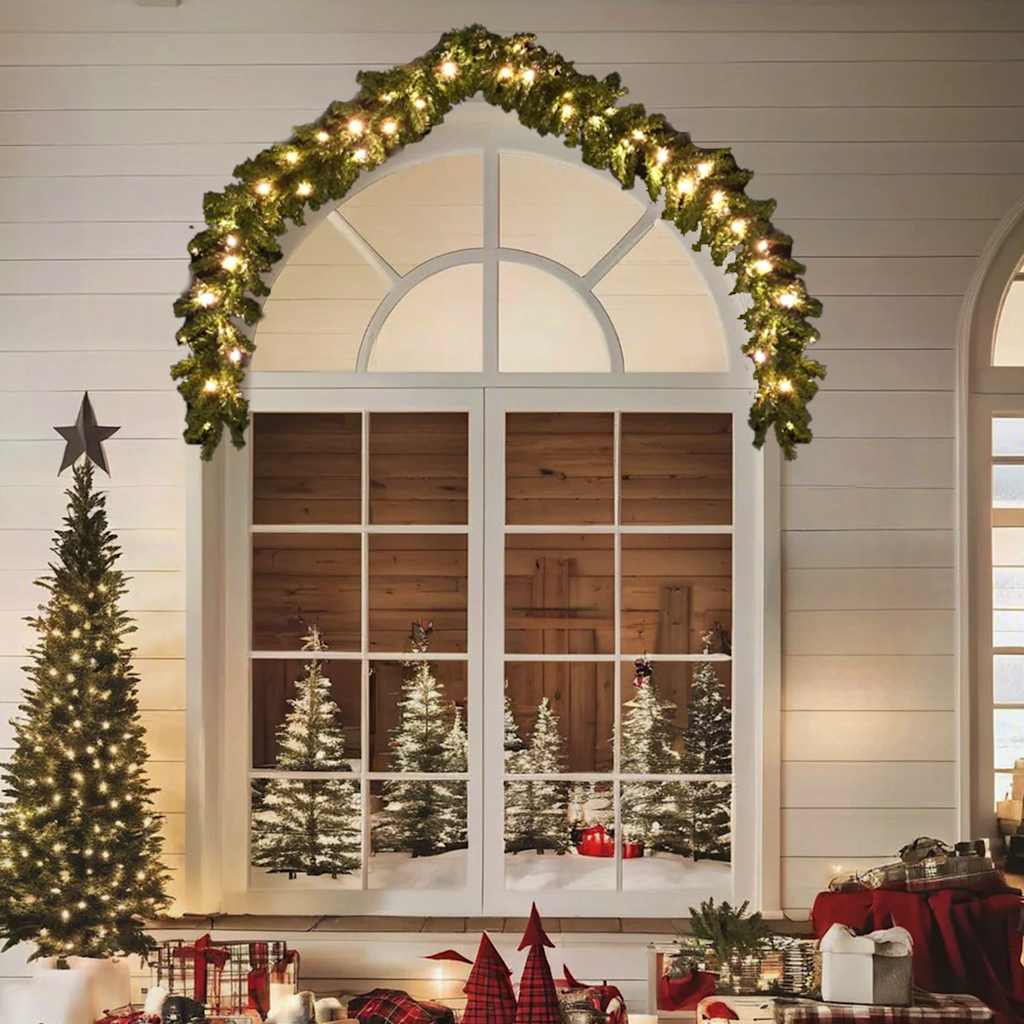Weihnachtsgirlande mit LED-Leuchten, 5 m