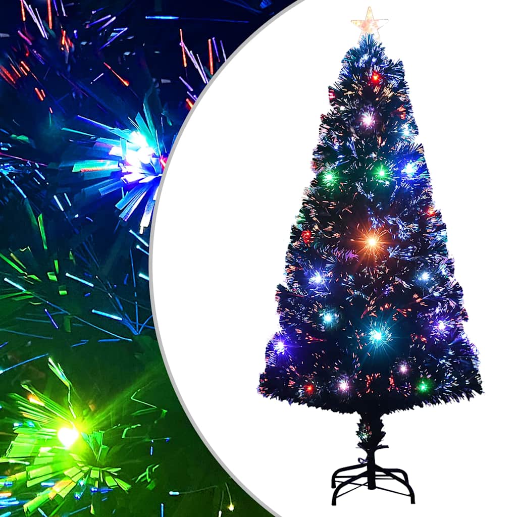 Vorbeleuchteter Weihnachtsbaum mit Ständer und LED 120 cm Glasfaser