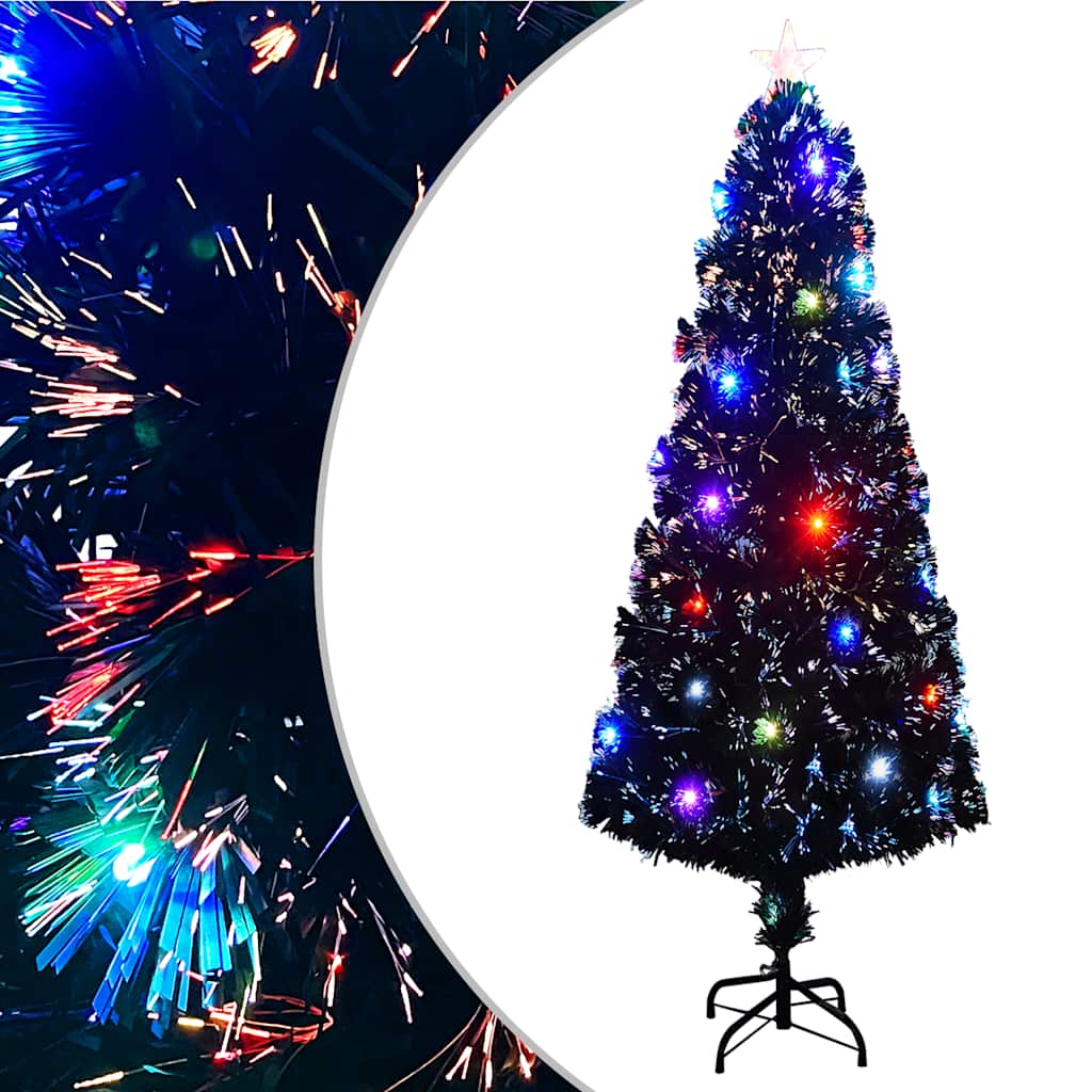Vorbeleuchteter Weihnachtsbaum mit Ständer und LED 240 cm Glasfaser