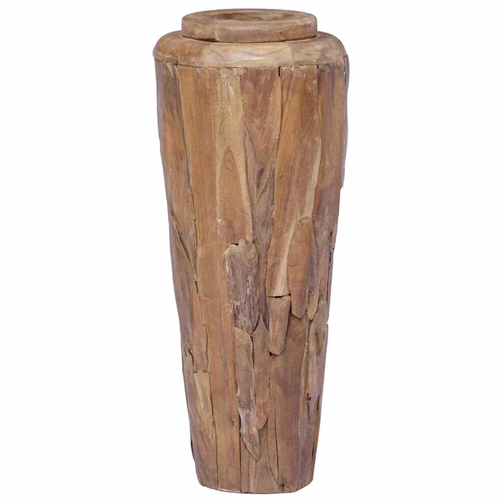 Deko-Vase 40 x 100 cm Massivholz Teak
