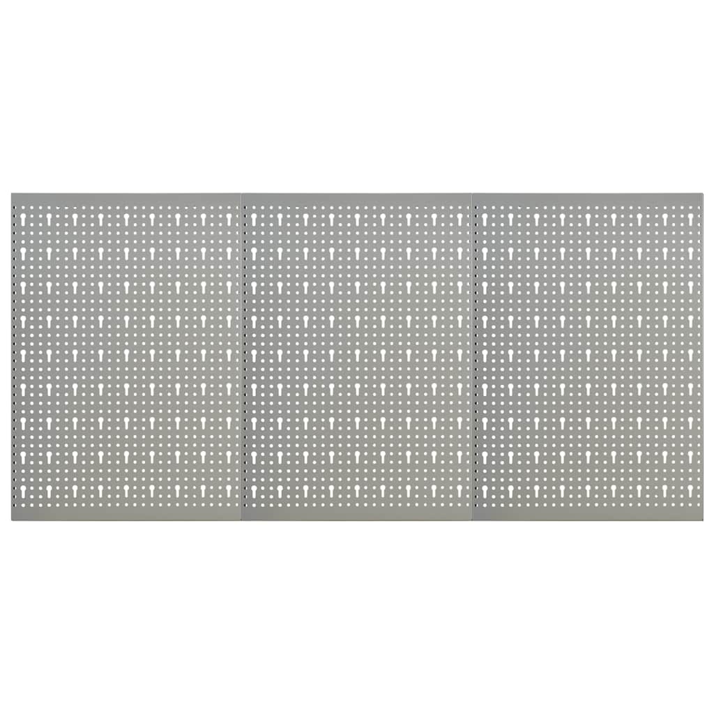 Werkzeugwand 3 Stk. 40×58 cm Stahl