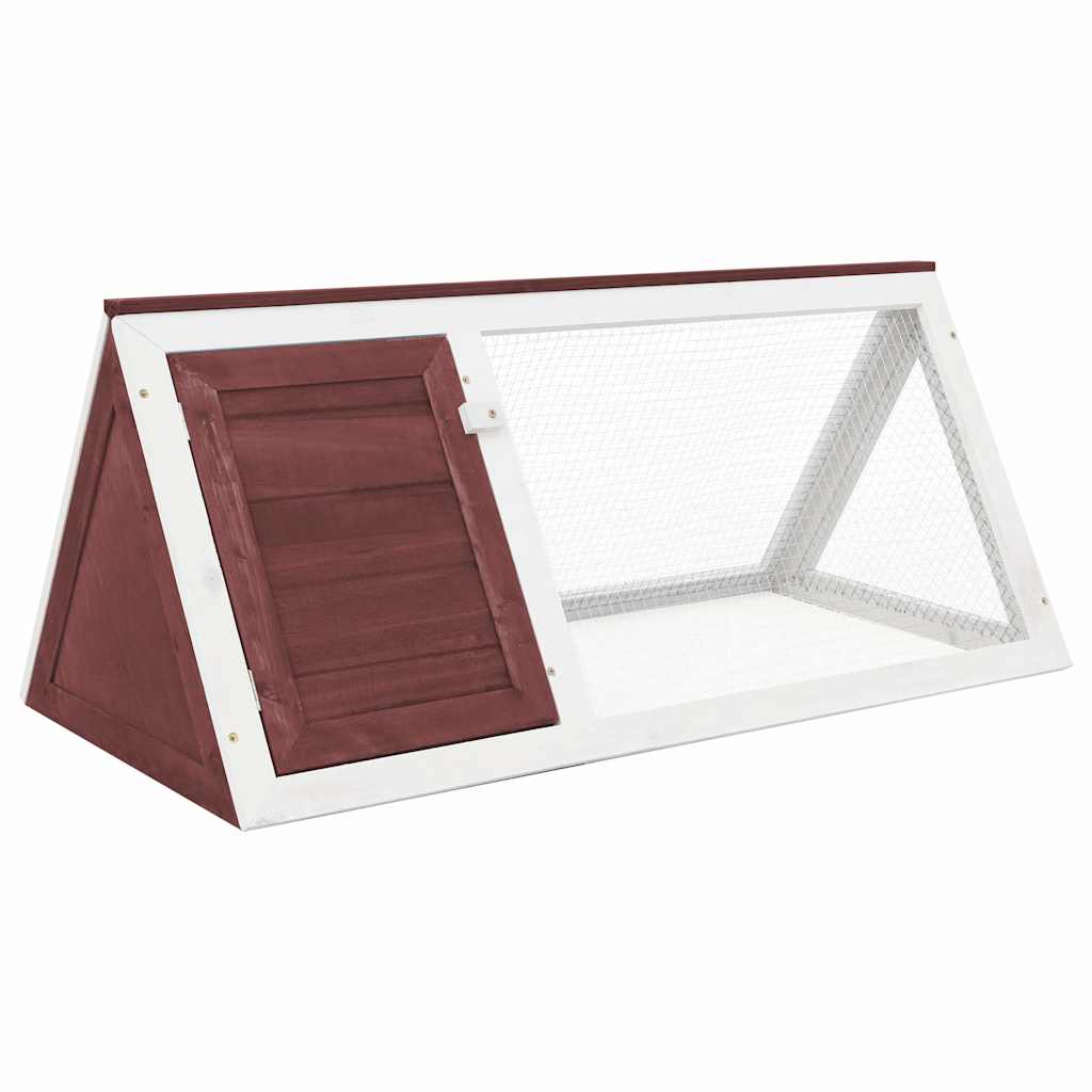 Kleintier-/Kaninchenstall Braun Holz