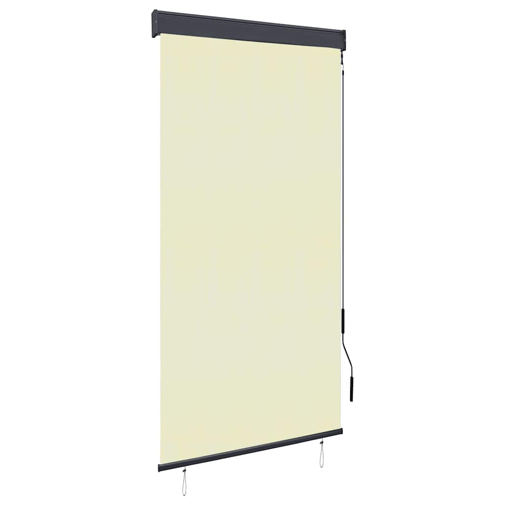 Außenrollo 80 x 250 cm Cremeweiß