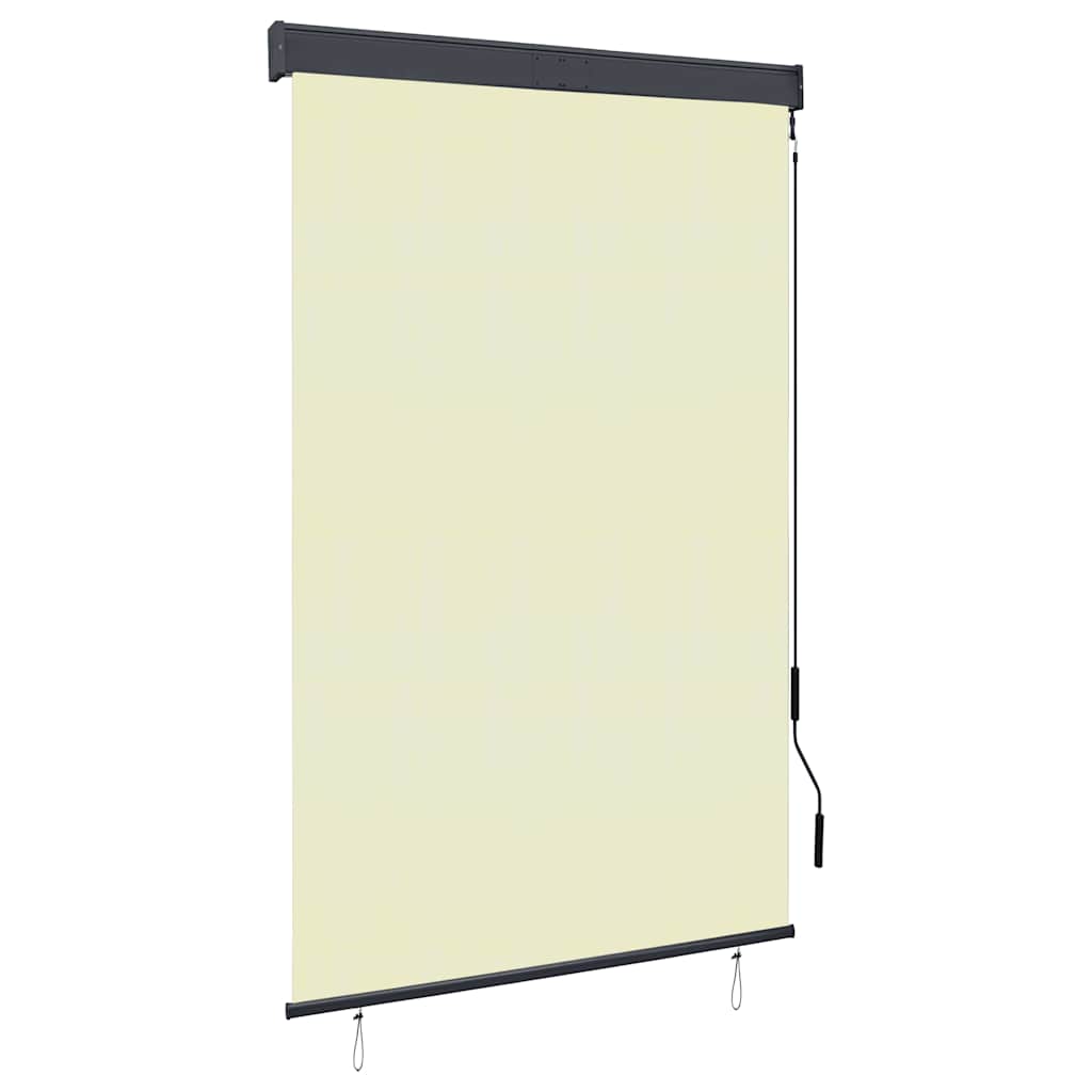 Außenrollo 120 x 250 cm Cremeweiß