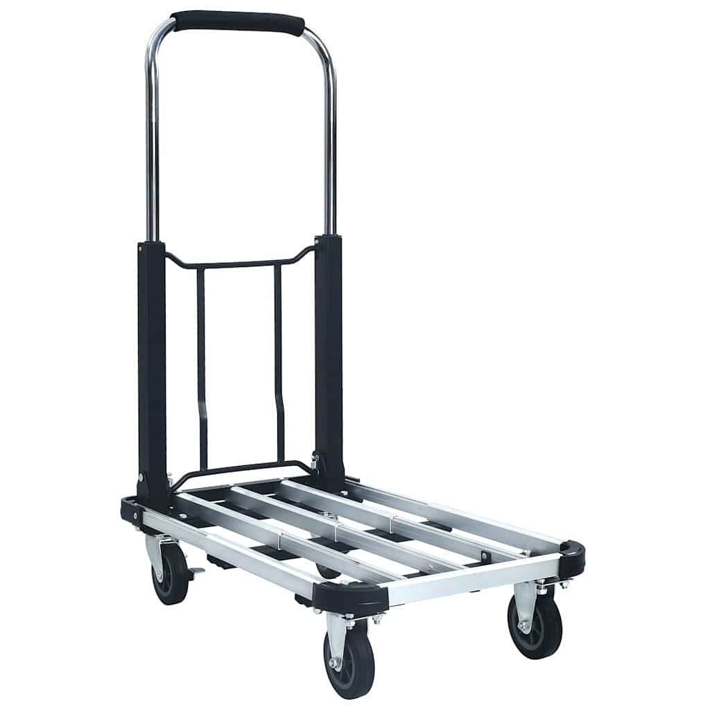 Transportwagen Klappbar 150 kg Aluminium Silbern