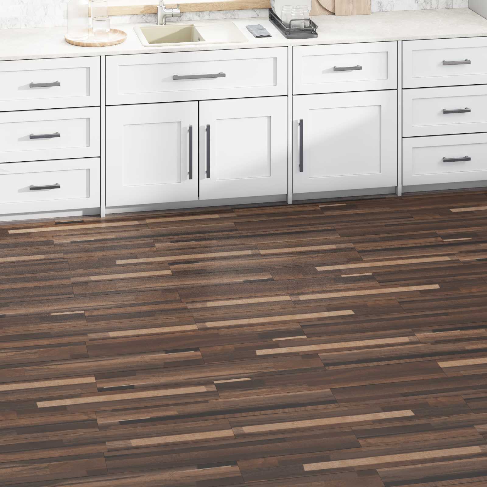 Bodenplanken Gestreiftes Braun 5,02 m² 36 Stk. PVC