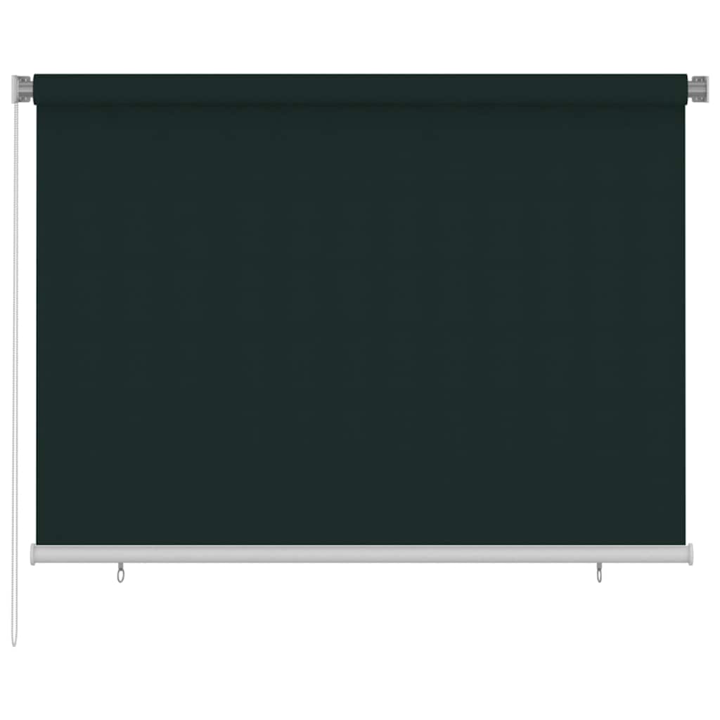 Außenrollo 205 (B)x140 (H) cm Dunkelgrün HDPE