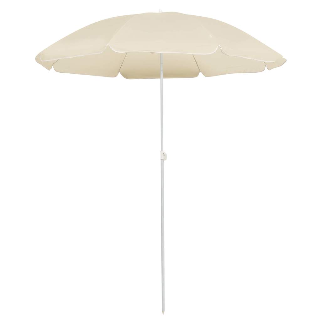 Sonnenschirm mit Stahlmast Sandfarbe 180 cm