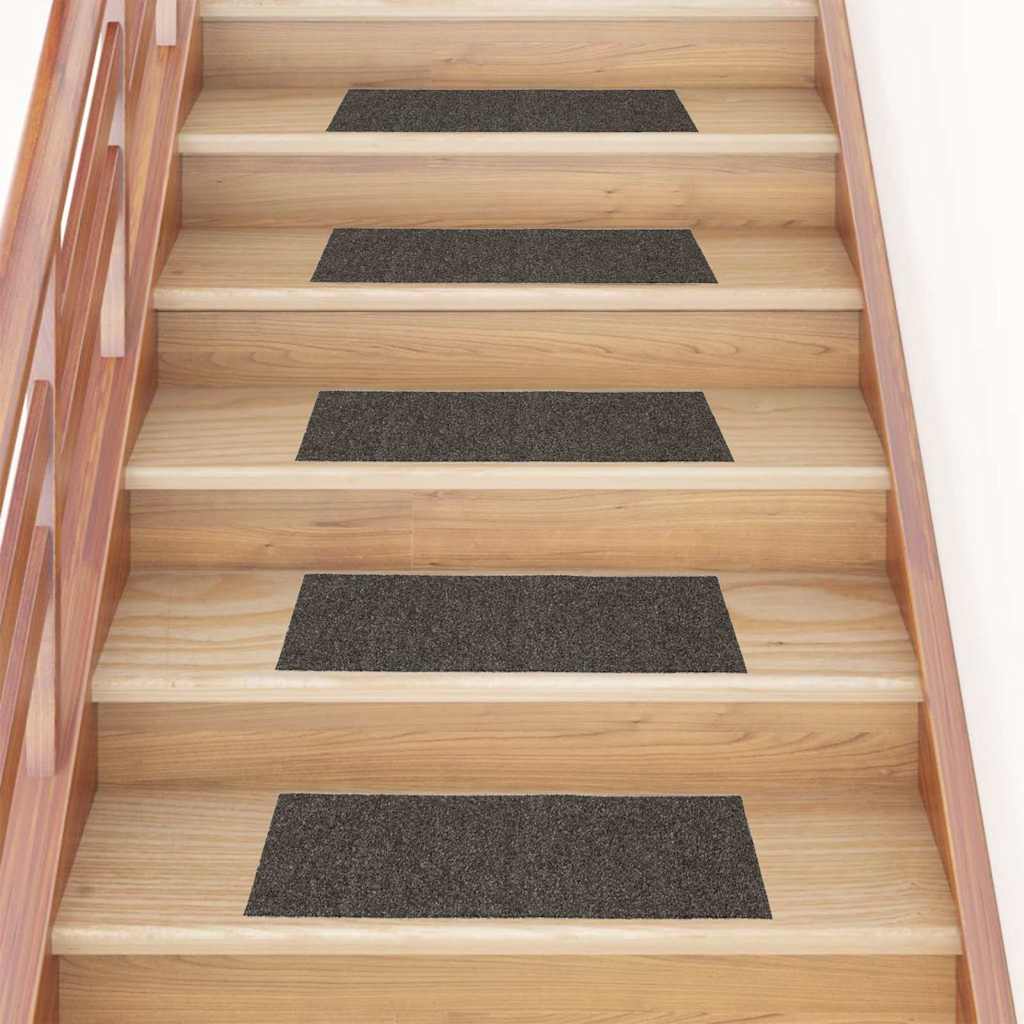 Stufenmatten Selbstklebend 15 Stk. 60x25 cm Anthrazit Rechteckig