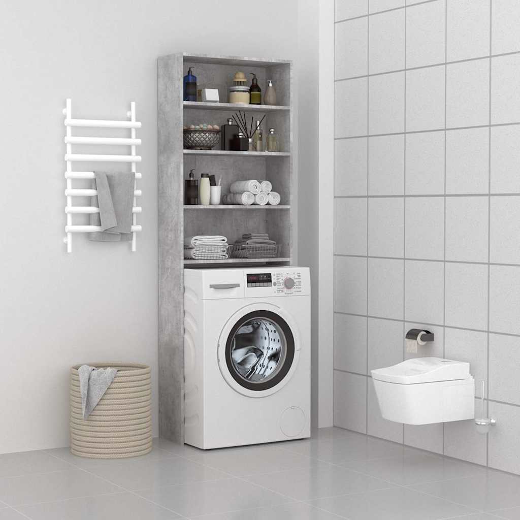 Waschmaschinen Schrank Alte Eiche 64x24x190 cm