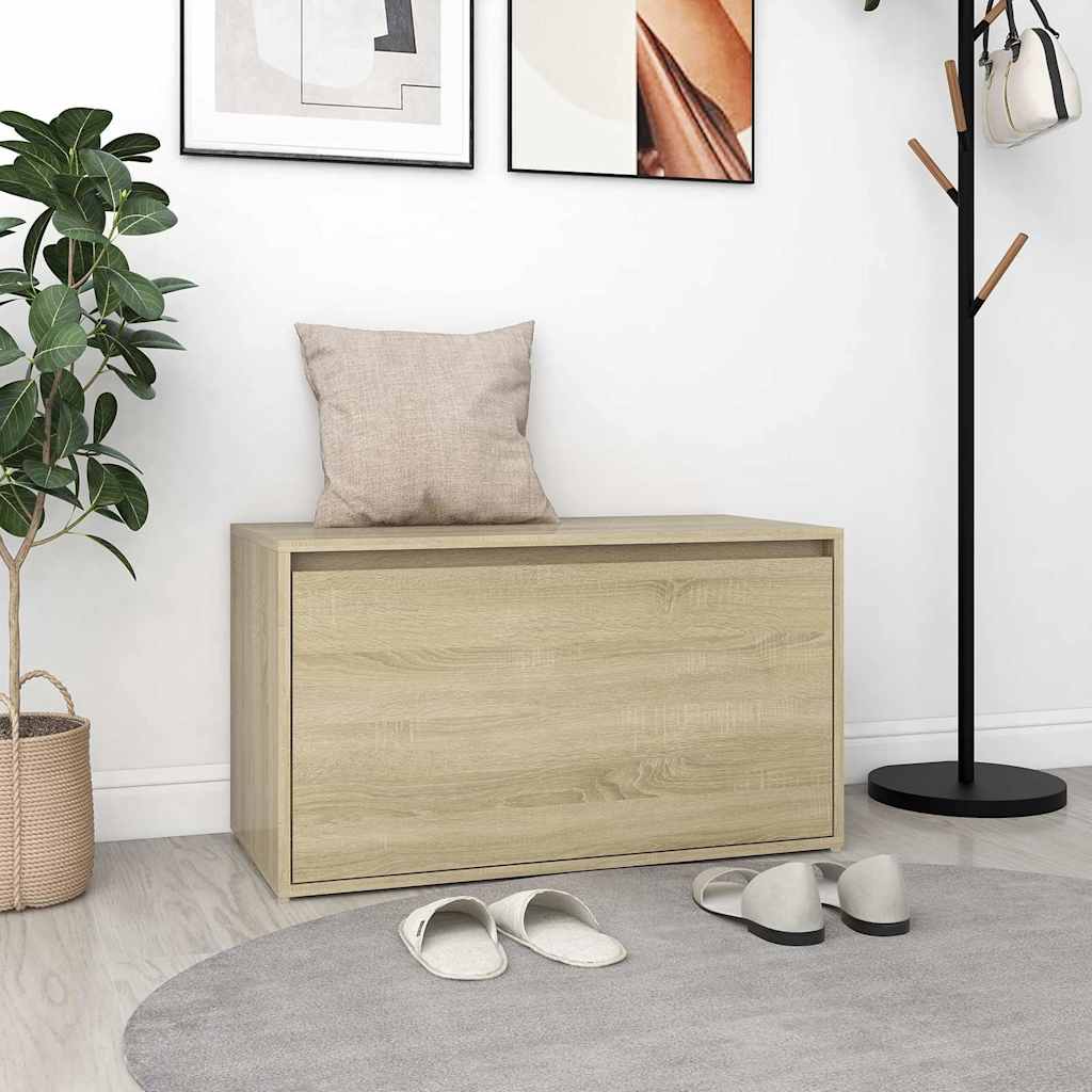 Flurbank 80x40x45 cm Sonoma-Eiche Holzwerkstoff