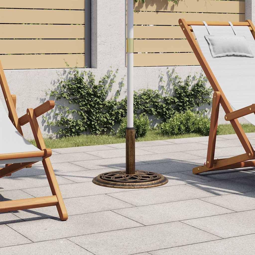 Sonnenschirmständer Bronzen 44x44x31 cm Gusseisen