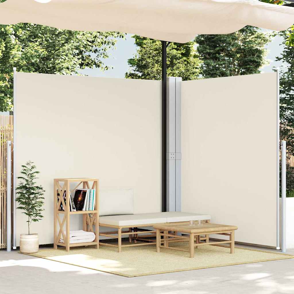 Seitenmarkise Ausziehbar Creme 200x600 cm