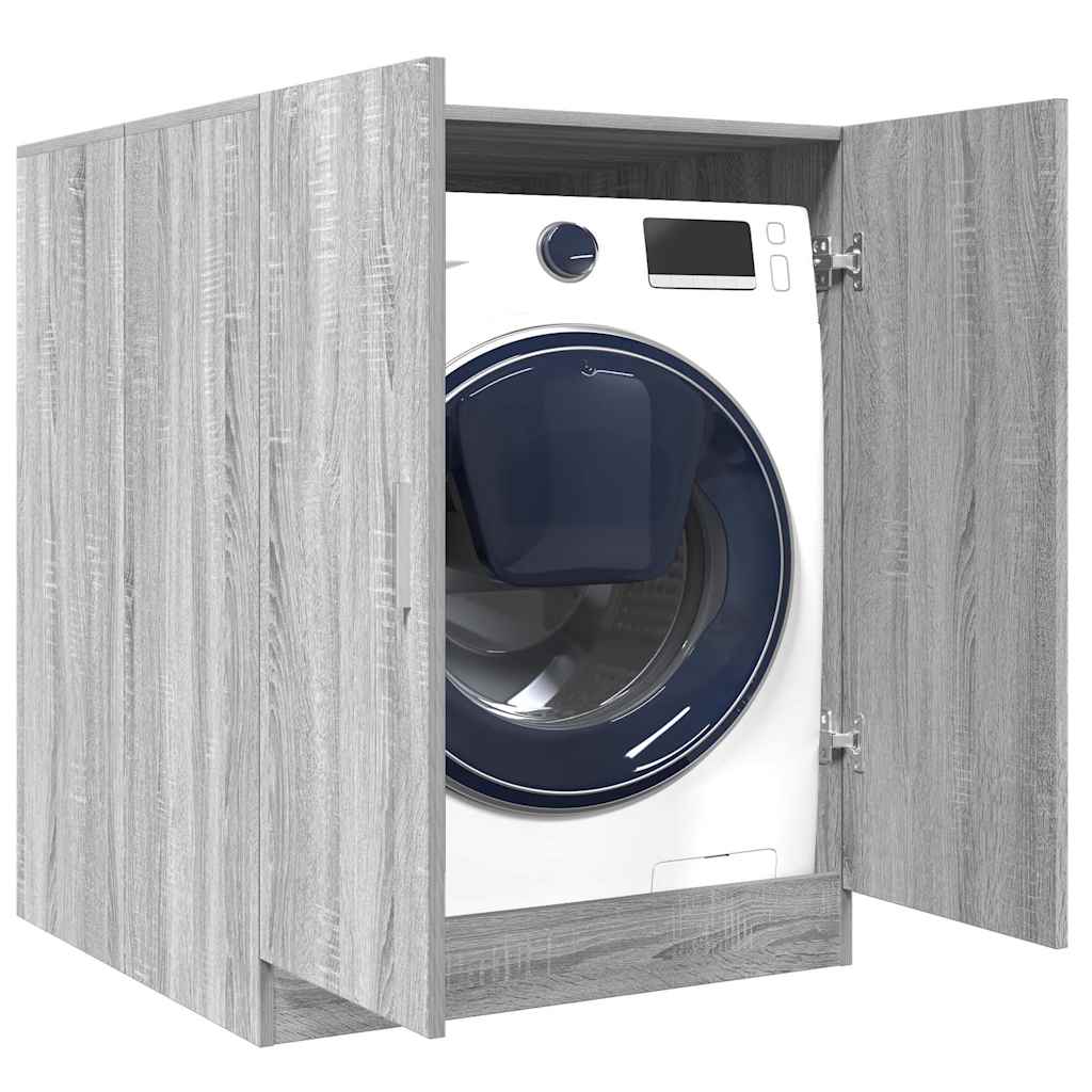Waschmaschinenschrank Grau Sonoma 71x71,5x91,5 cm