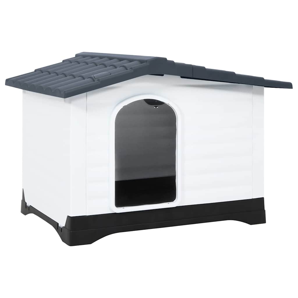 Hundehütte Grau 90,5 x 68 x 66 cm Polypropylen