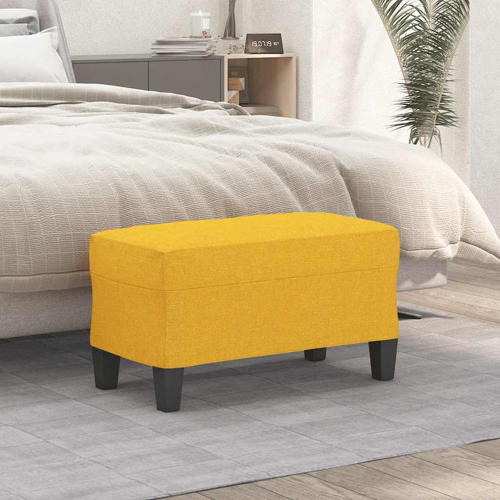 Sitzbank Hellgelb 70x35x41 cm Stoff