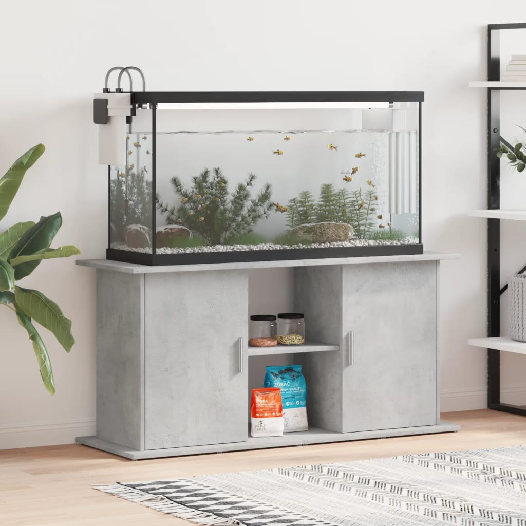 Aquariumständer Betongrau 121 x 41 x 58 cm Holzwerkstoff