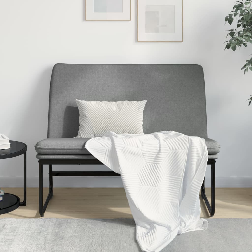 Sitzbank Dunkelgrau 100x75x76 cm Stoff