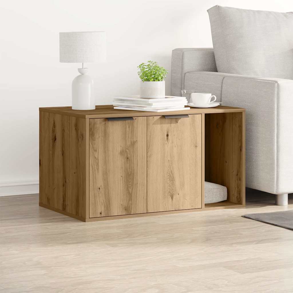 Katzenklo Artisan-Eiche 80x50x45 cm Holzwerkstoff