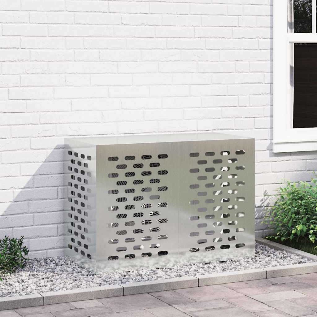 Klimaanlagenabdeckung Silber 100 x 50 x 70 cm Verzinkter Stahl