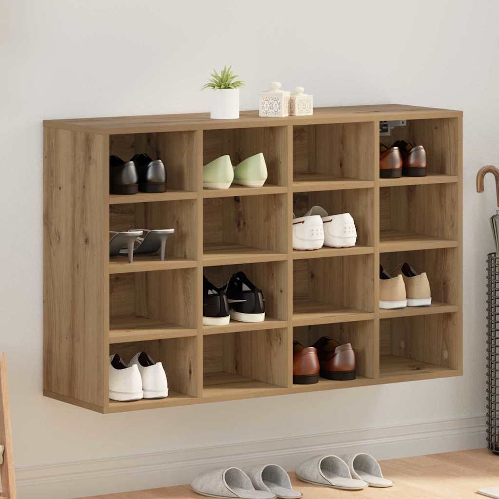Schuhschrank 103 x 30 x 67 cm Holzwerkstoff Artisan-Eiche