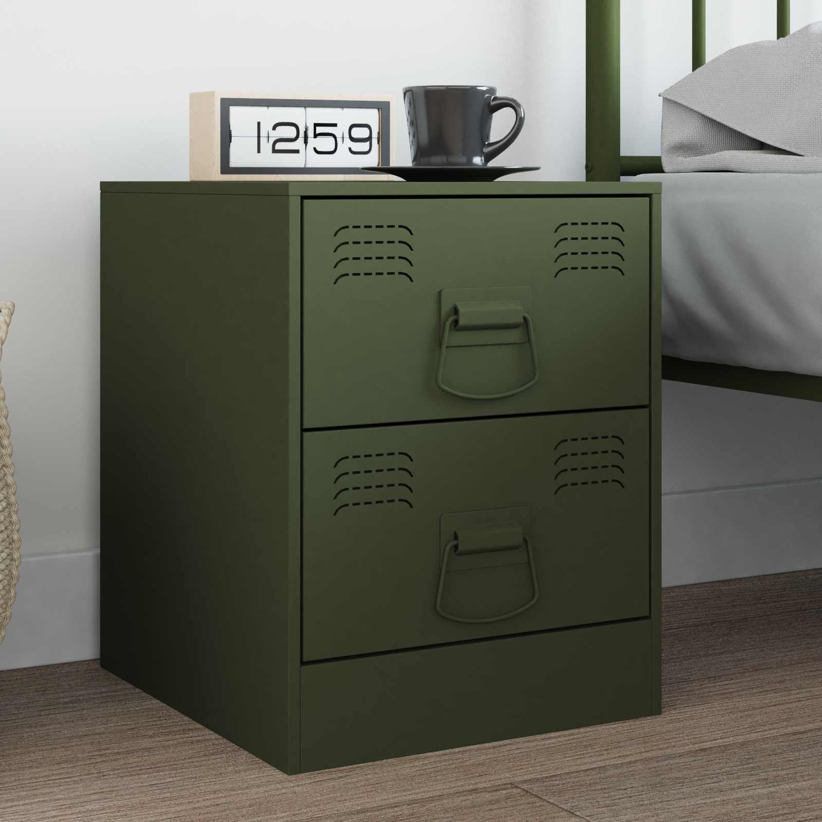 Schrankgriffe Olive Grün 85 x 45 mm Metall