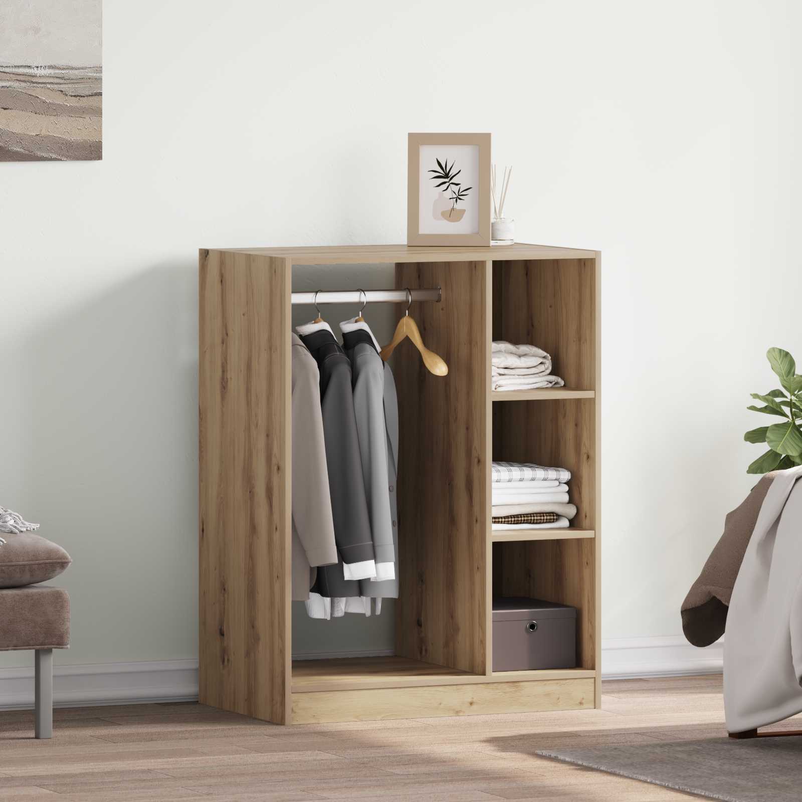 Kleiderschrank Artisan-Eiche 77 x 48 x 102 cm Holzwerkstoff