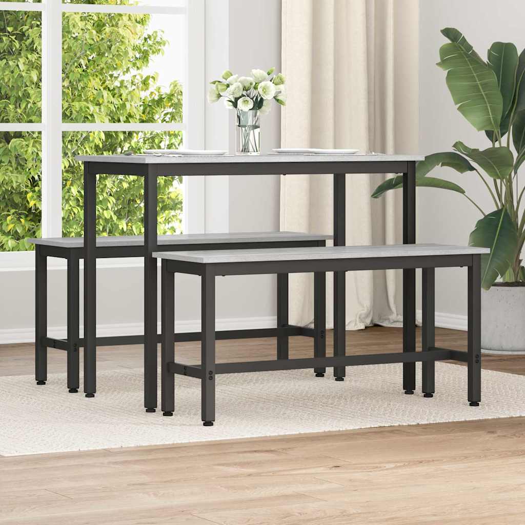 Esstischbank 100 x 32,5 x 48,5 cm 2 stk.