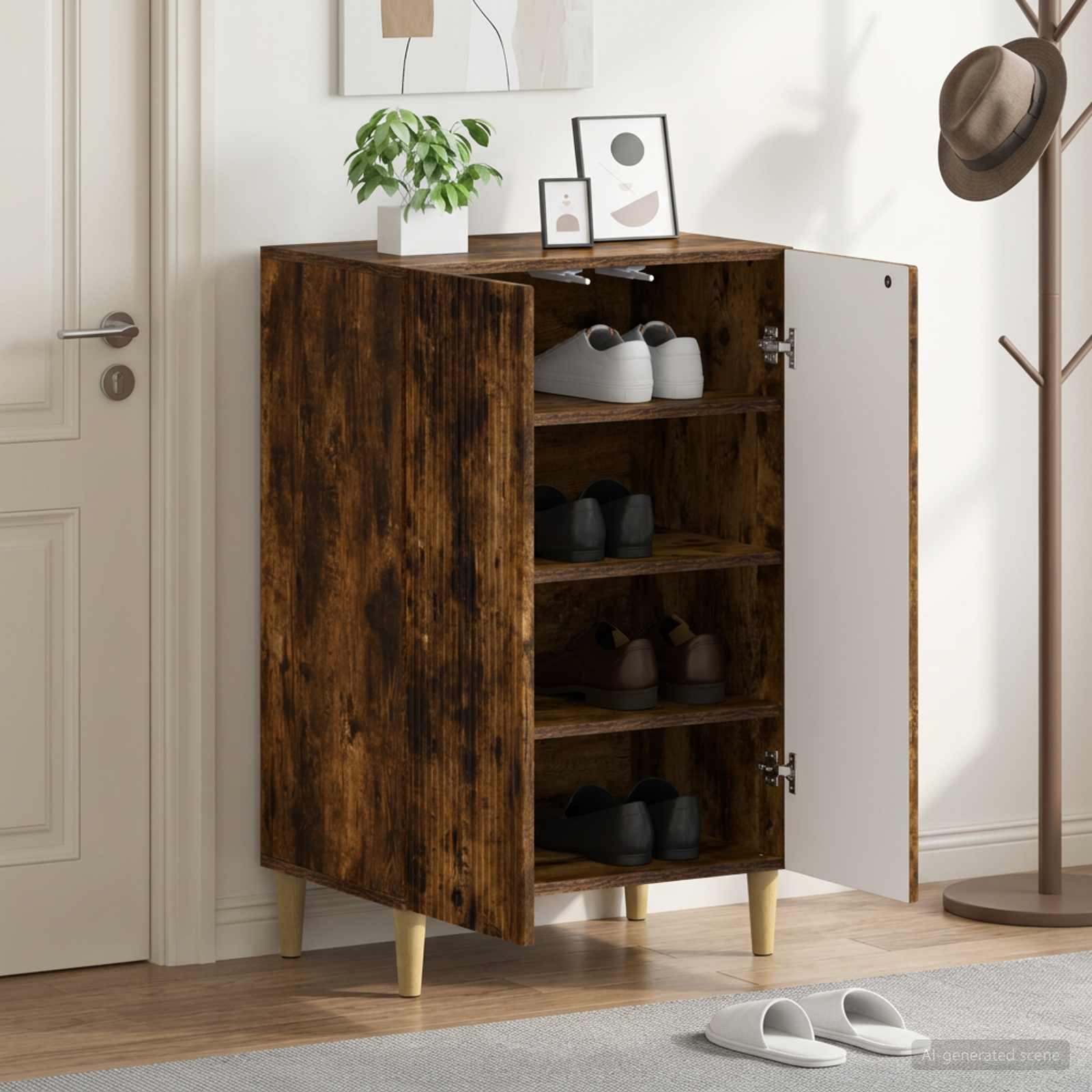 Schuhschrank ARNHEM 59,5 x 39,5 x 90 cm Holzwerkstoff