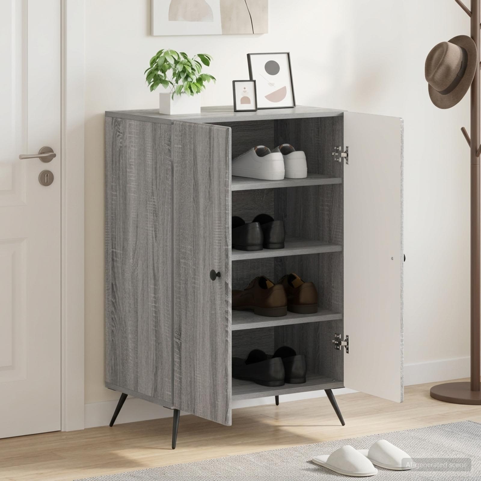 Schuhschrank BREDA 59,5 x 39,5 x 90 cm Holzwerkstoff