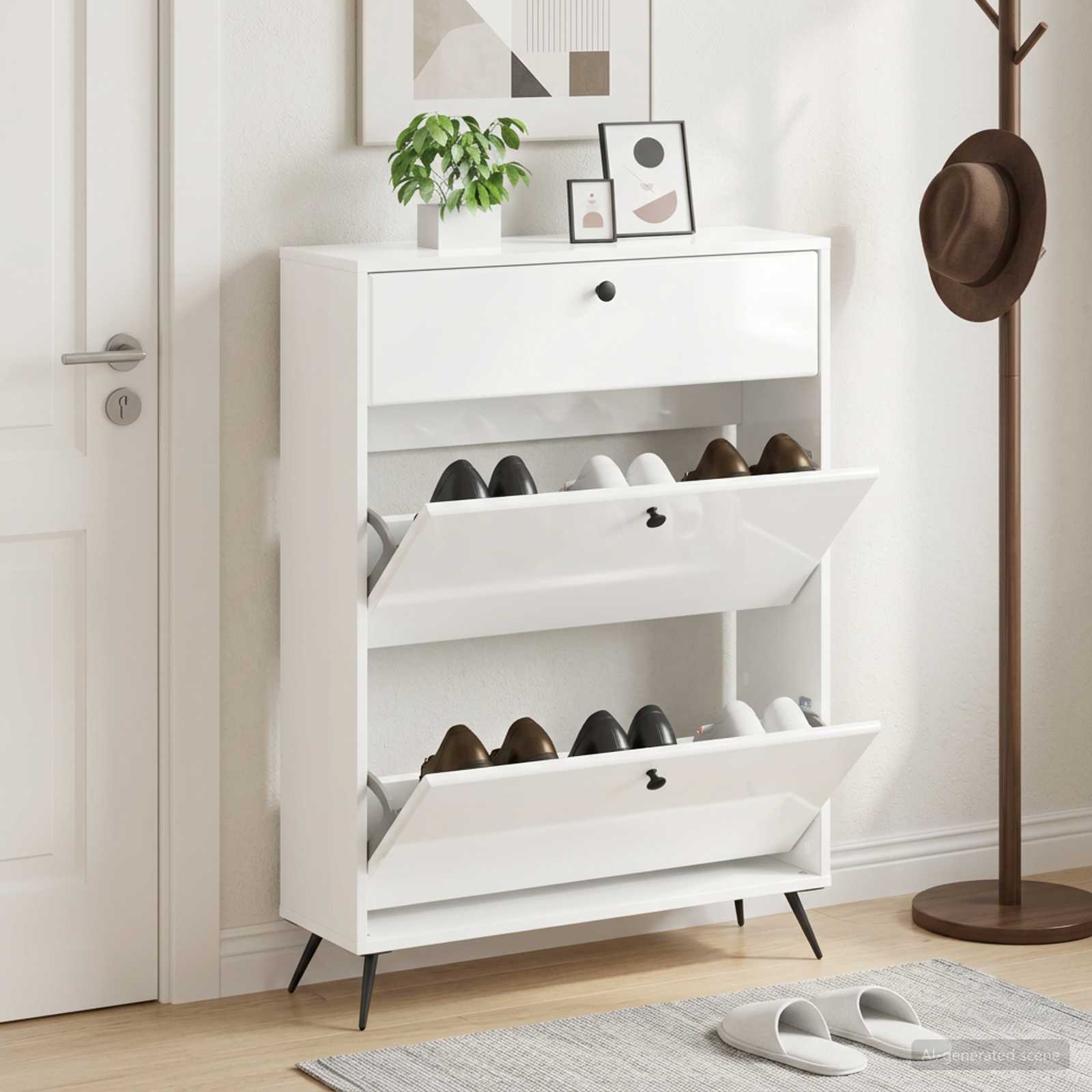 Schuhschrank BREDA 78 x 24 x 103 cm Holzwerkstoff