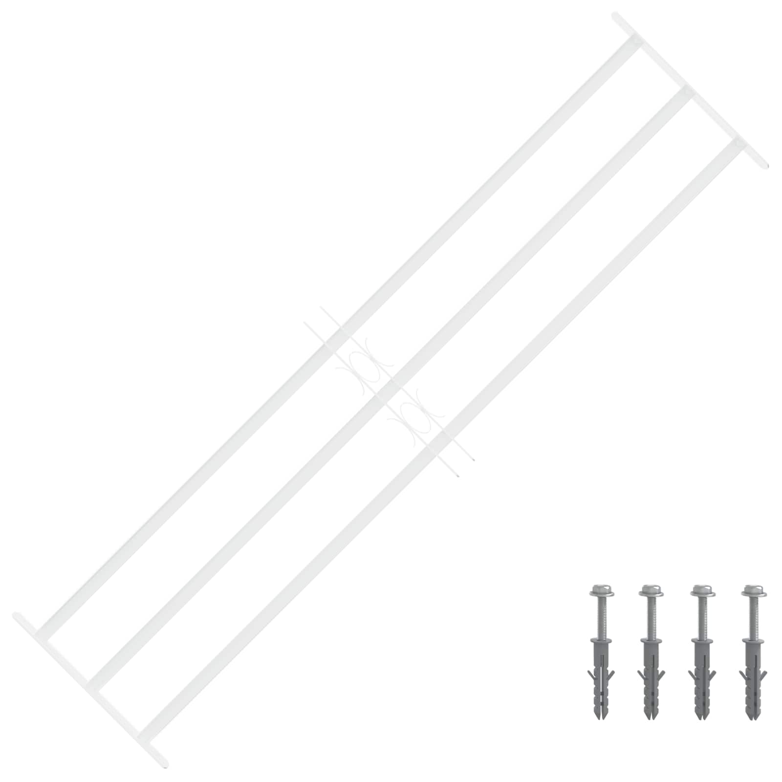 Sicherheitsgitter für Fenster mit 3 Querstangen 3 stk.