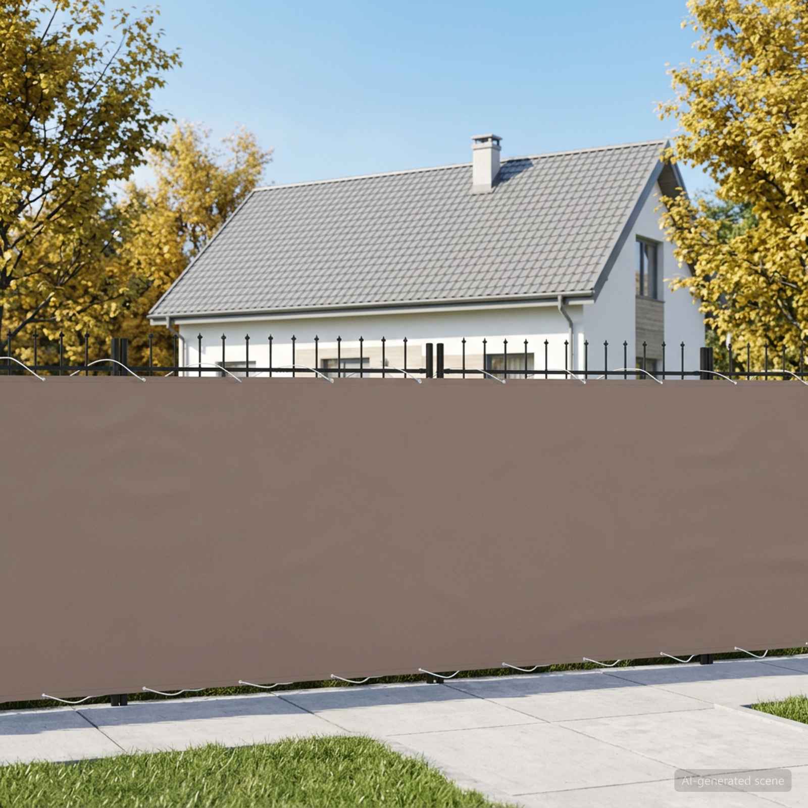 Balkon Sichtschutz 150 x 1000 cm Stoff mit PU-Beschichtung