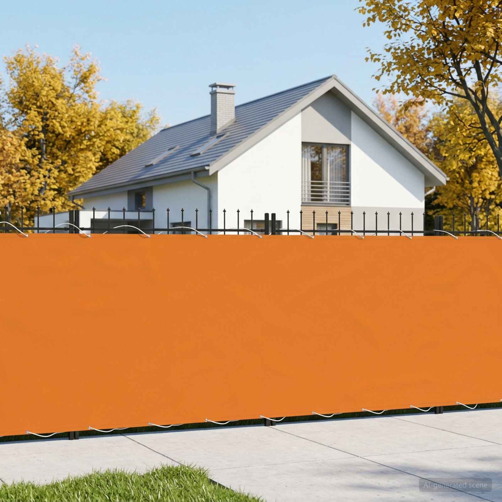 Balkon Sichtschutz 150 x 1000 cm Stoff mit PU-Beschichtung