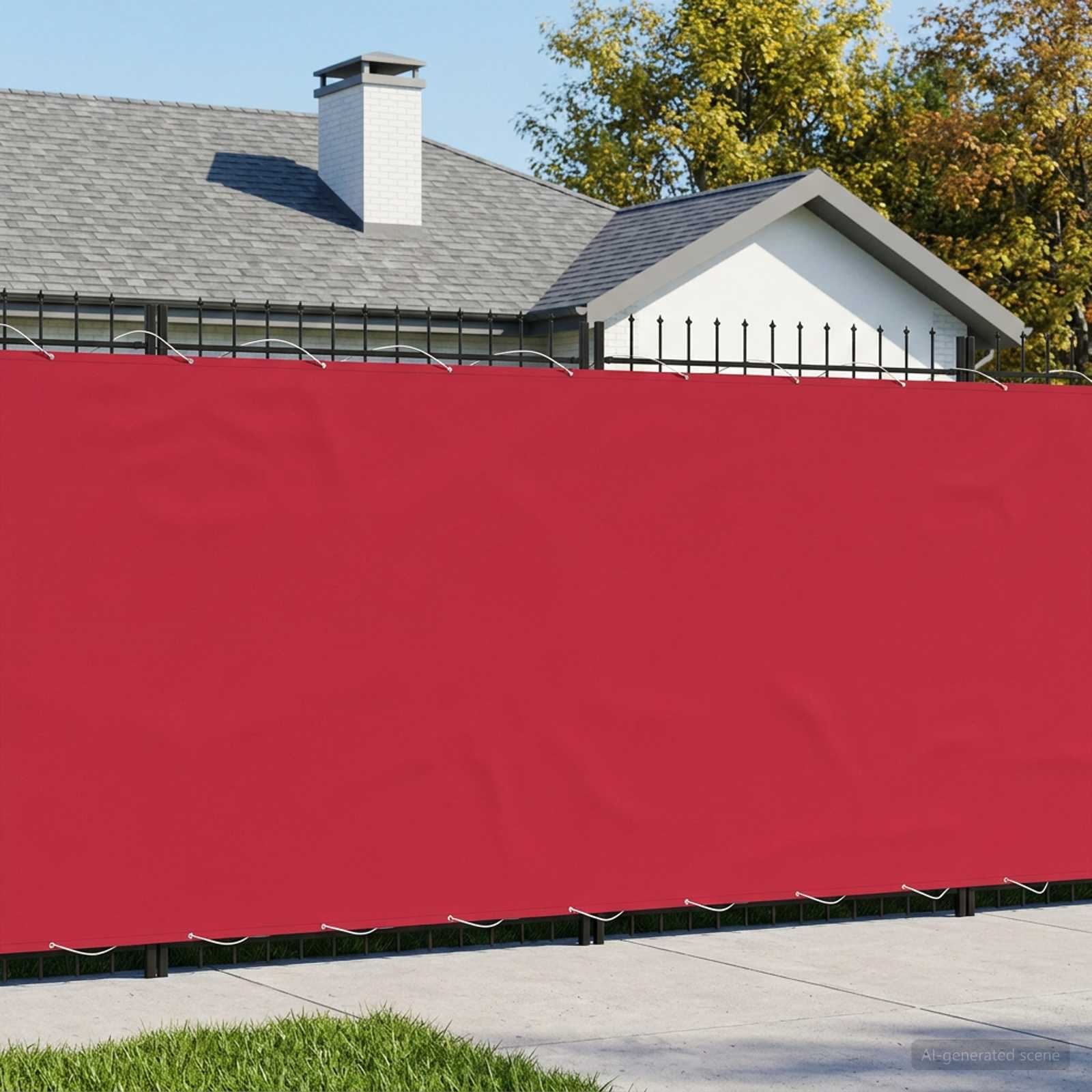 Balkon Sichtschutz 200 x 1000 cm Stoff mit PU-Beschichtung