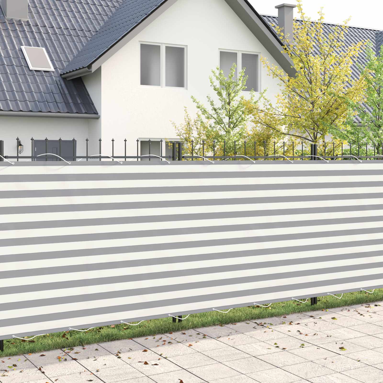 Balkon Sichtschutz 180 x 1000 cm Stoff mit PU-Beschichtung