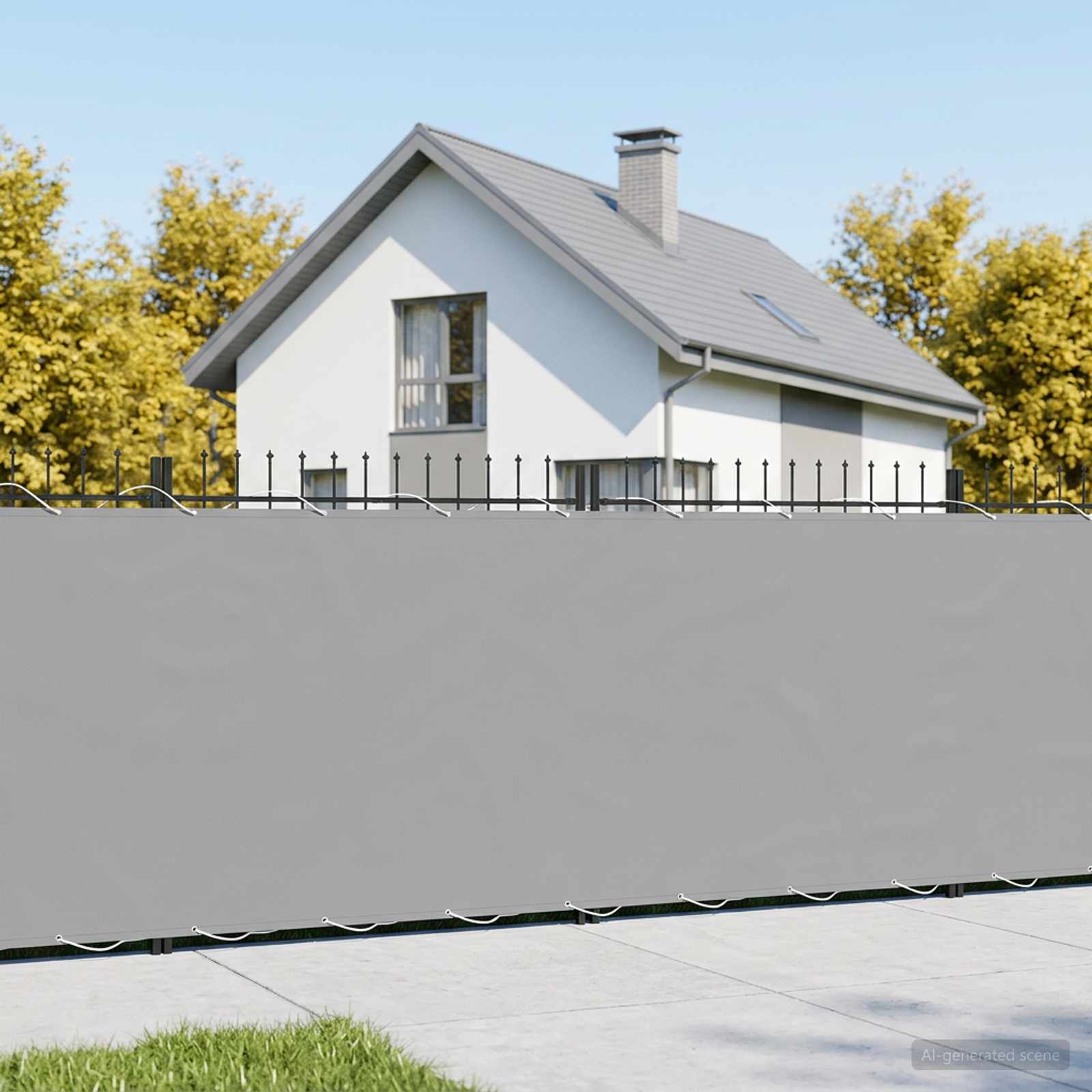 Balkon-Sichtschutz 1,2 x 15 m Stoff mit PU-Beschichtung