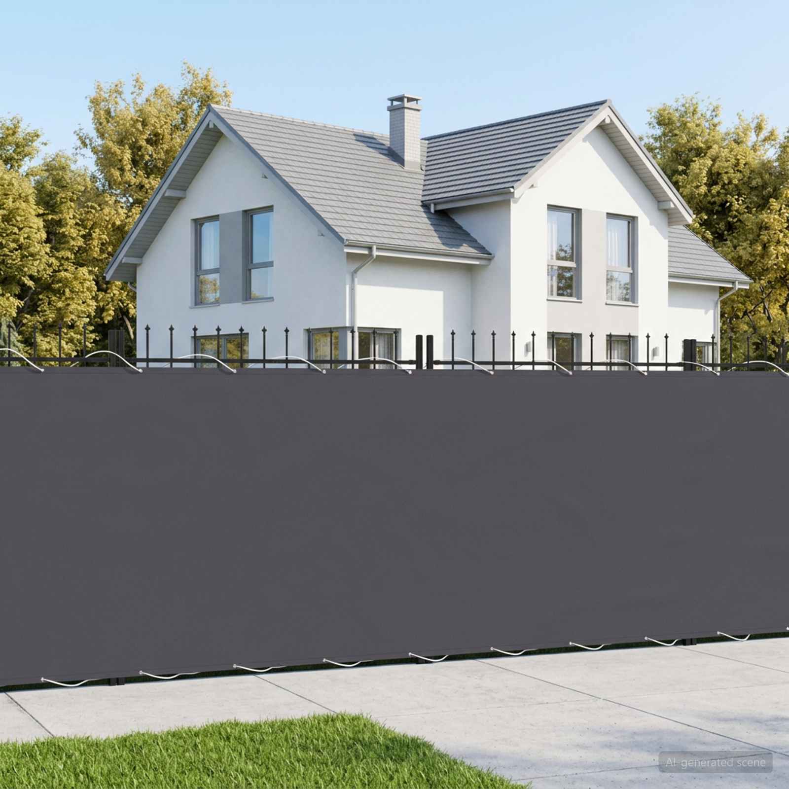 Balkon-Sichtschutz 1,5 x 25 m Stoff mit PU-Beschichtung
